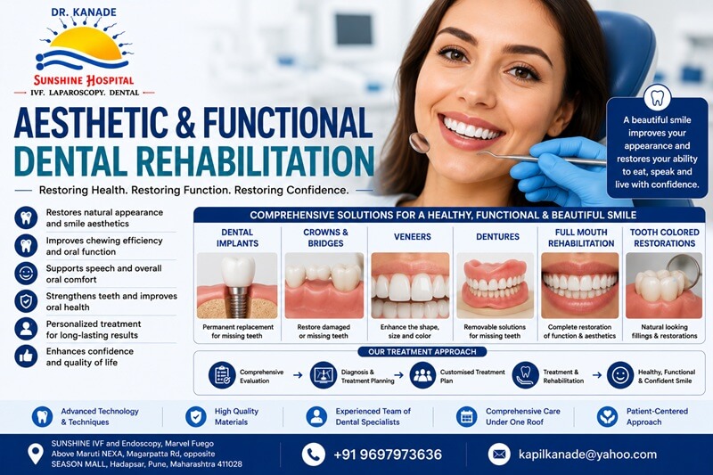 Aesthetic and Functional Dental Rehabilitation in Pune