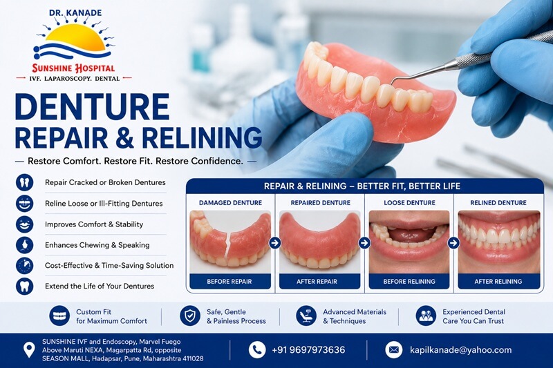 Denture Repair & Relining in Pune